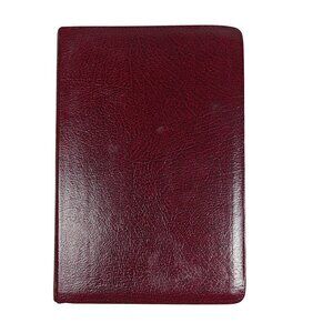 Holy Bible KJV King James Referenced Giant Print Burgundy World Publishers Vtg